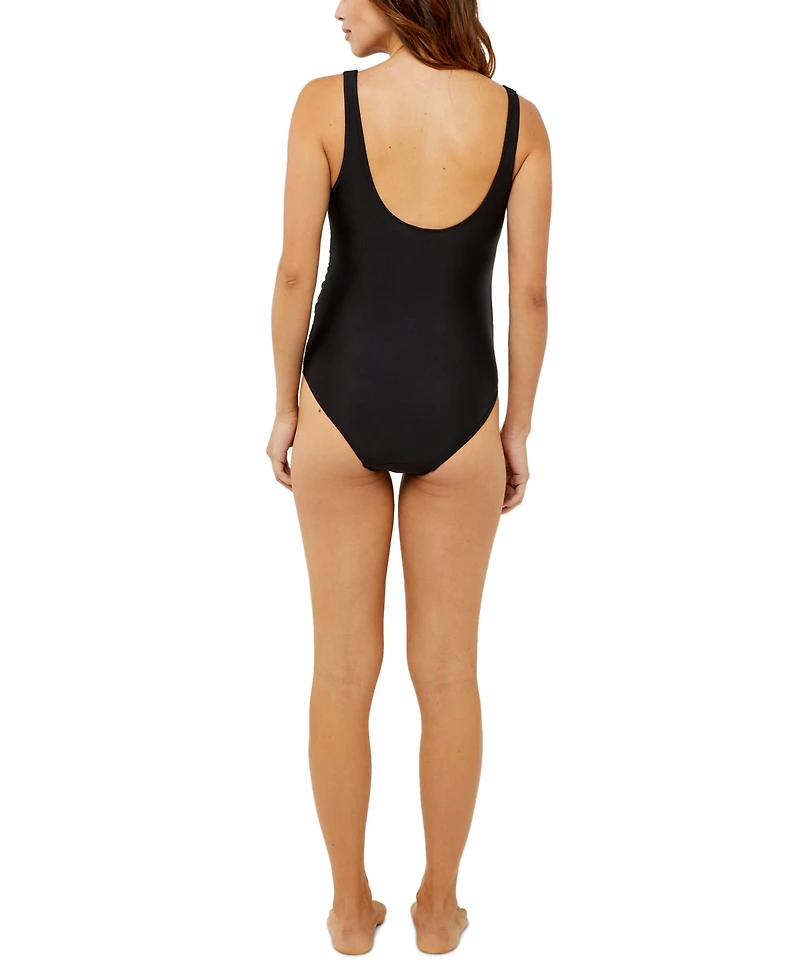 A Pea in the Pod Square Neck Classic Maternity One-Piece Swimsuit