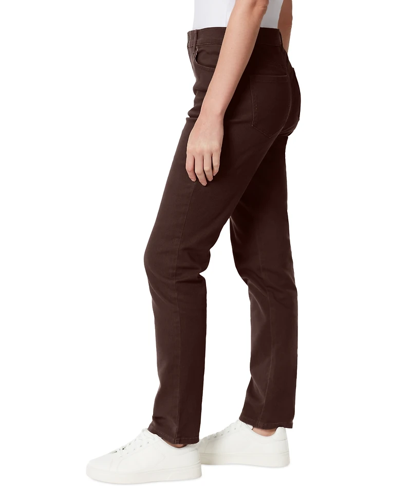Gloria Vanderbilt Women's Amanda Colored Twill Straight-Leg Jeans