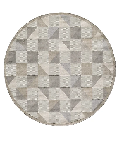 Kas Calla 6926 7'10" x 7'10" Round Outdoor Area Rug