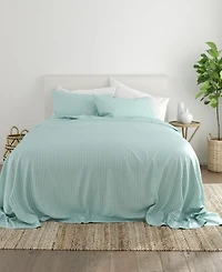 ienjoy Home Expressed Embossed Striped -Pc. Sheet Set