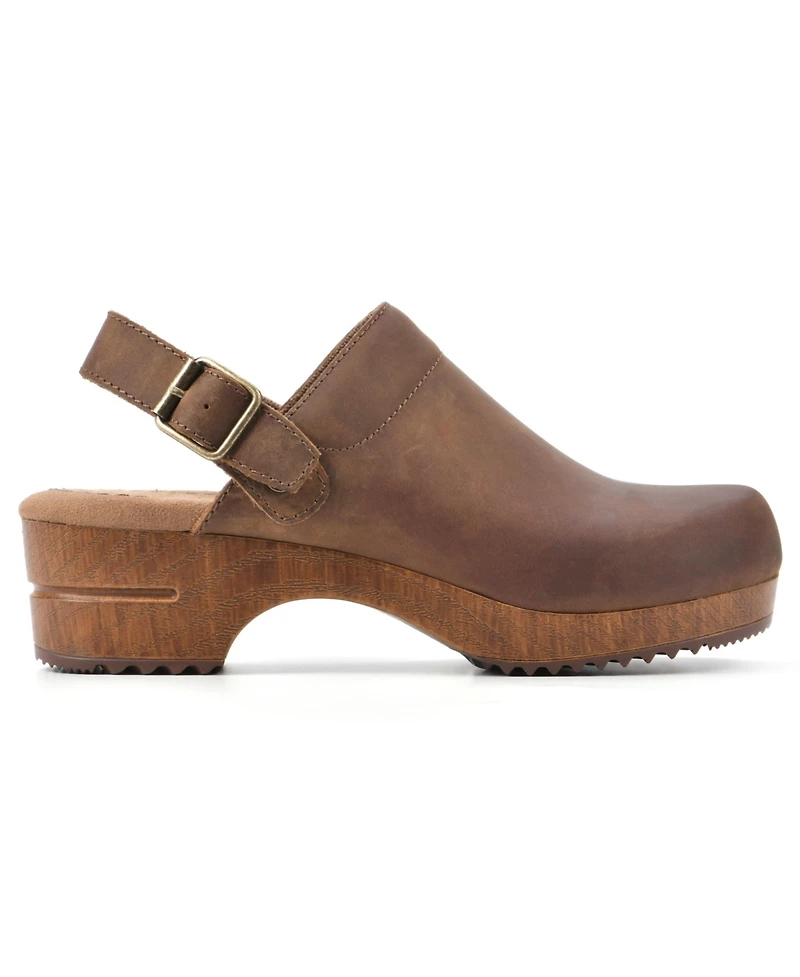 White Mountain Women's Being Slingback Platform Clogs