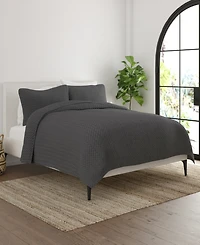 ienjoy Home Herringbone Lightweight Quilted Coverlet Set