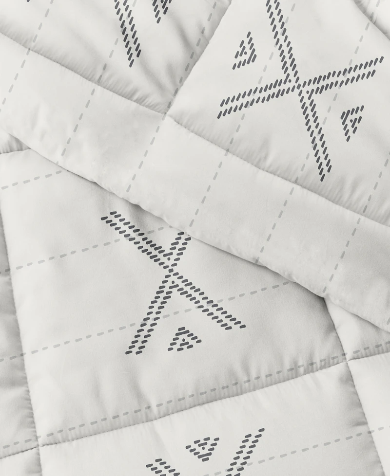 ienjoy Home Urban Stitch Patterned Comforter Set, King/California King