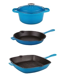 BergHOFF Neo 4pc Cast Iron Cookware Set, Fry Pan