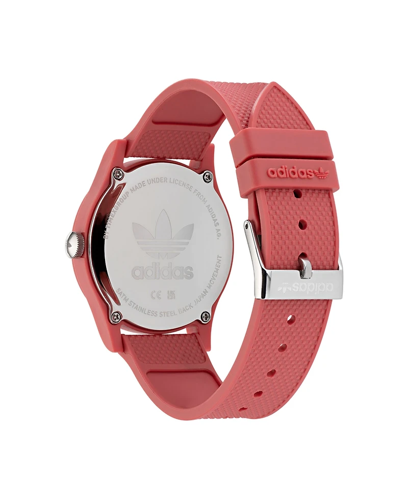 adidas Unisex Solar Project One Pink Resin Strap Watch 39mm