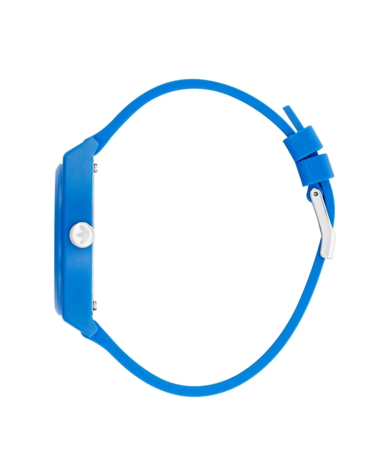 adidas Unisex Three Hand Project Two Blue Resin Strap Watch 38mm