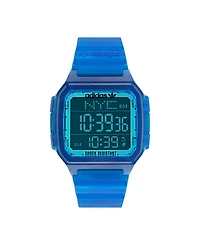 adidas Unisex Gmt Digital One Gmt Blue Resin Strap Watch 47mm