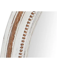 Coastal Style Wood Wall Mirror, 37" x 37"