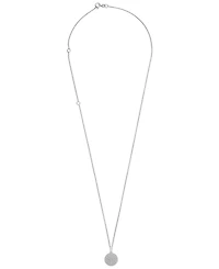Wrapped in Love Diamond Circle Pendant Necklace (1/2 ct. t.w.) in 14k White Gold, 16" + 4" extender, Created for Macy's