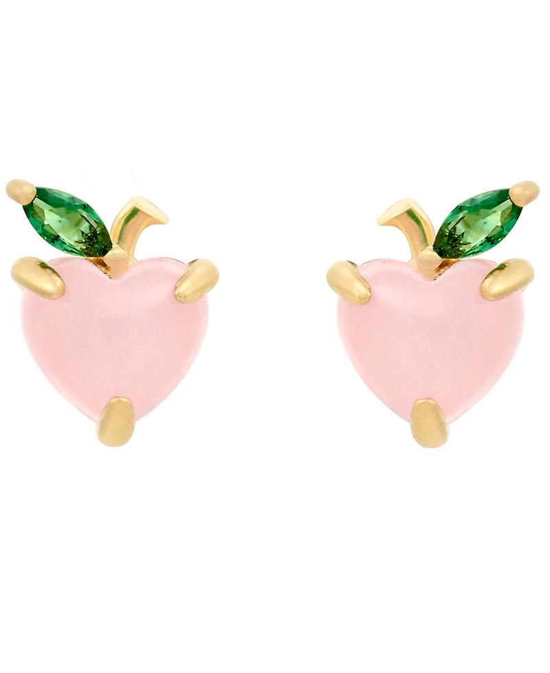Girls Crew Peach Stud Earrings