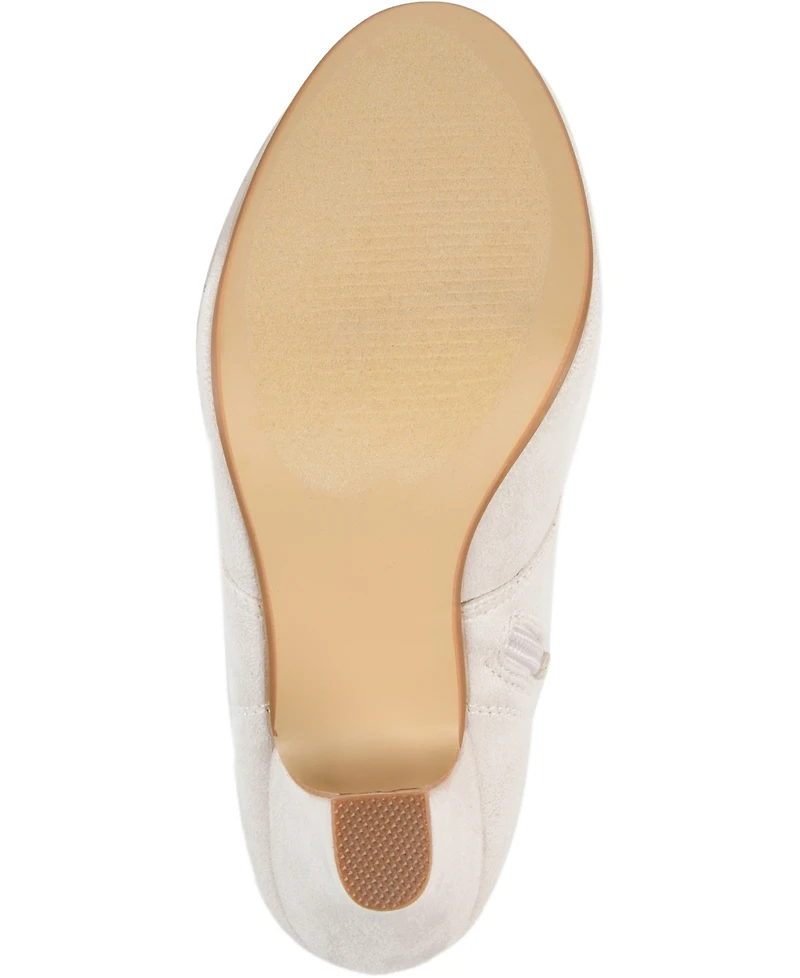 Journee Collection Women's Leona Wide Width Lace Up Dress Shooties