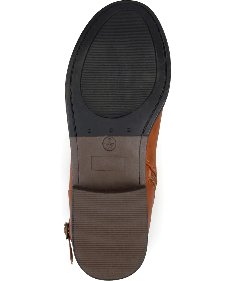 Journee Collection Women's Tori Wide Calf Knee High Riding Boots