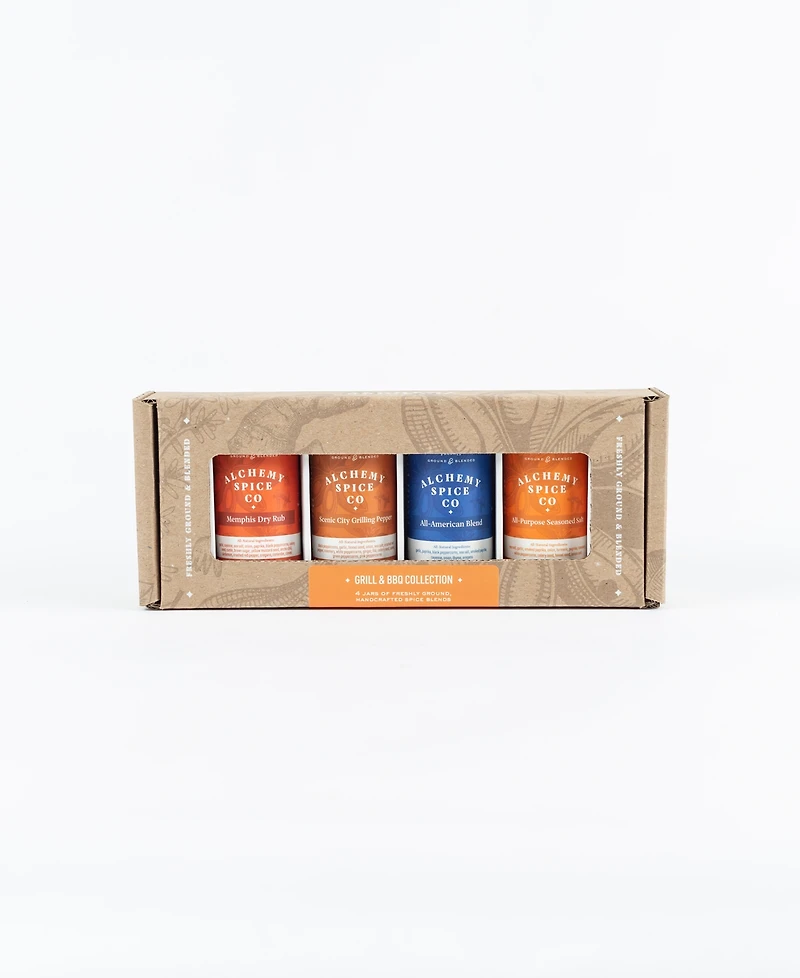 Alchemy Spice Grill & Barbecue Spice Blend Collection Gift Set, 4 Piece