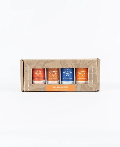 Alchemy Spice Grill & Barbecue Spice Blend Collection Gift Set, 4 Piece