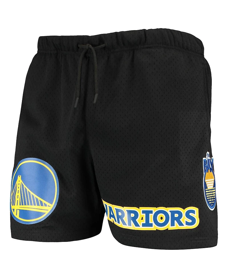 Men's Pro Standard Black Golden State Warriors Mesh Capsule Shorts