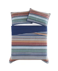 Brooklyn Loom Met Stripe Yarn Dye 3 Piece Quilt Set, Full/Queen