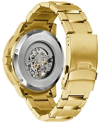 Bulova Men's Automatic Marine Star Series C Gold-Tone Stainless Steel Bracelet Watch 45mm