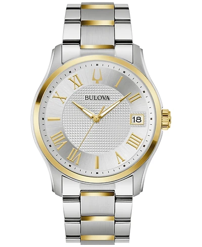 Bulova Men's Classic Wilton Two-Tone Stainless Steel Bracelet Watch 41mm