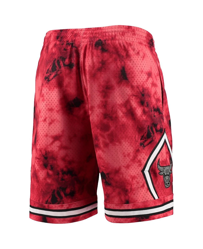 Men's Mitchell & Ness Red Chicago Bulls Hardwood Classics 1997 Galaxy Swingman Shorts