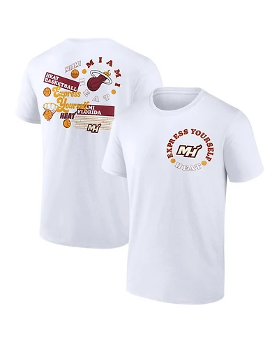Men's Fanatics White Miami Heat Street Collective T-shirt