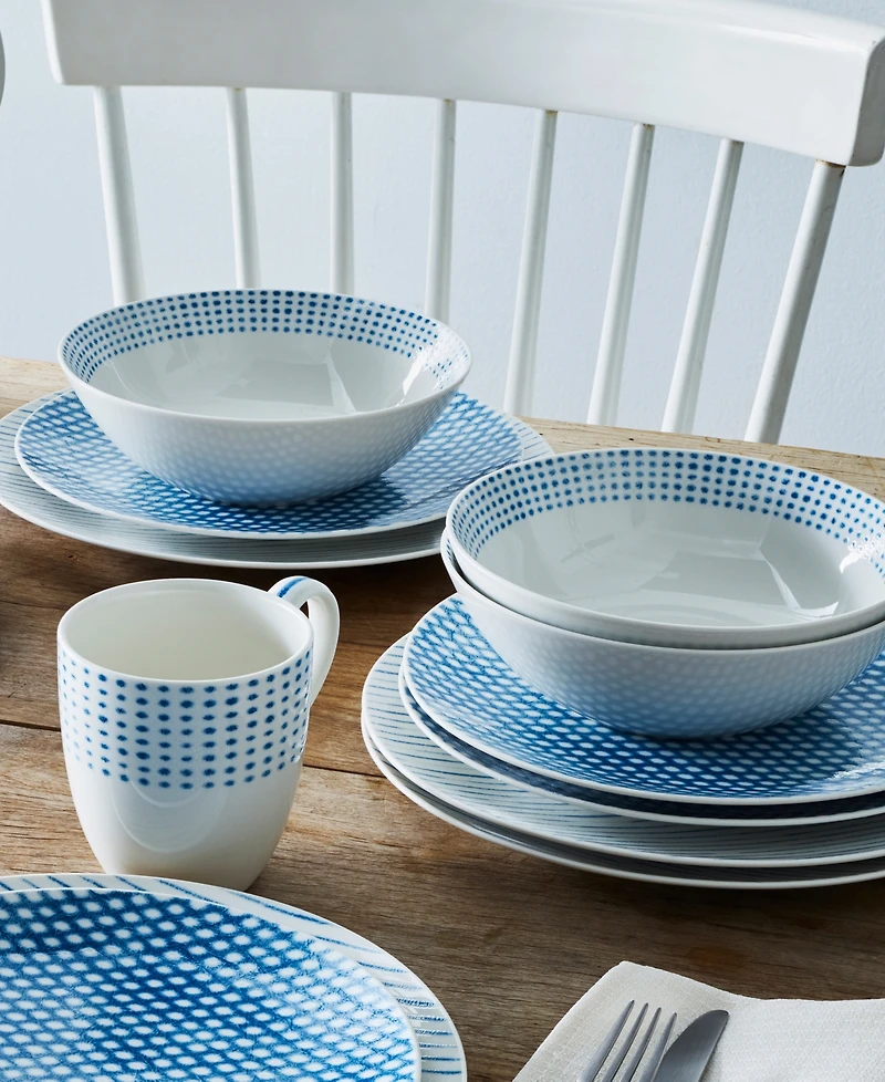 Noritake Hammock Cereal Bowls, Set of 4