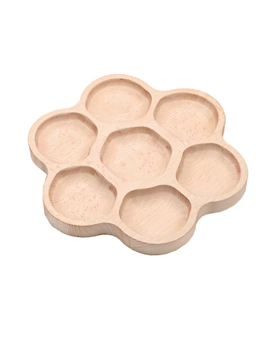 Yellow Door Natural Flower Tactile Tray with 6 Sections