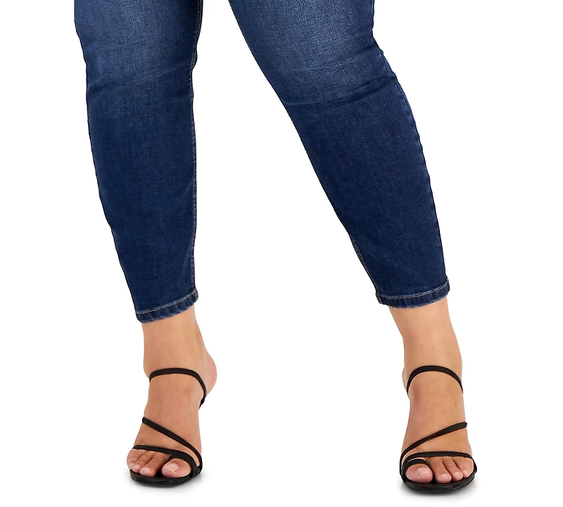 Celebrity Pink Trendy Plus Size High Rise Skinny Ankle Jeans