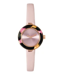 Ted Baker Women's Lenara Acetate Pink Leather Strap Watch 28mm