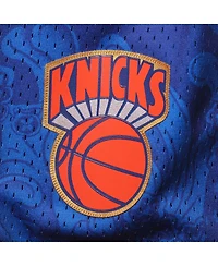 Men's Mitchell & Ness Blue New York Knicks Hardwood Classics Lunar Year Swingman Shorts