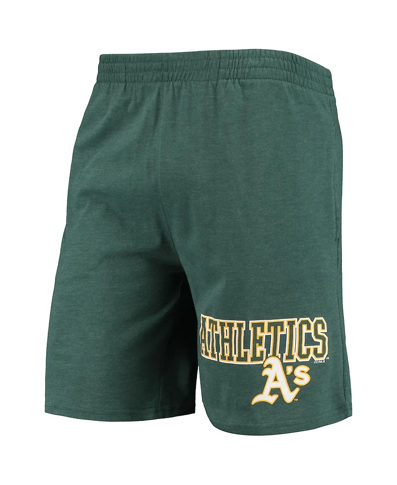 Men's Concepts Sport Green Oakland Athletics Billboard T-shirt and Shorts Sleep Set