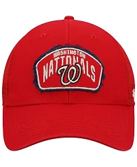 Men's '47 Red Washington Nationals Cledus Mvp Trucker Snapback Hat