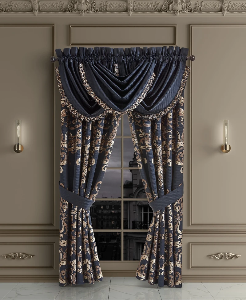 J Queen New York Caruso Waterfall Window Valance, 33" x 43"