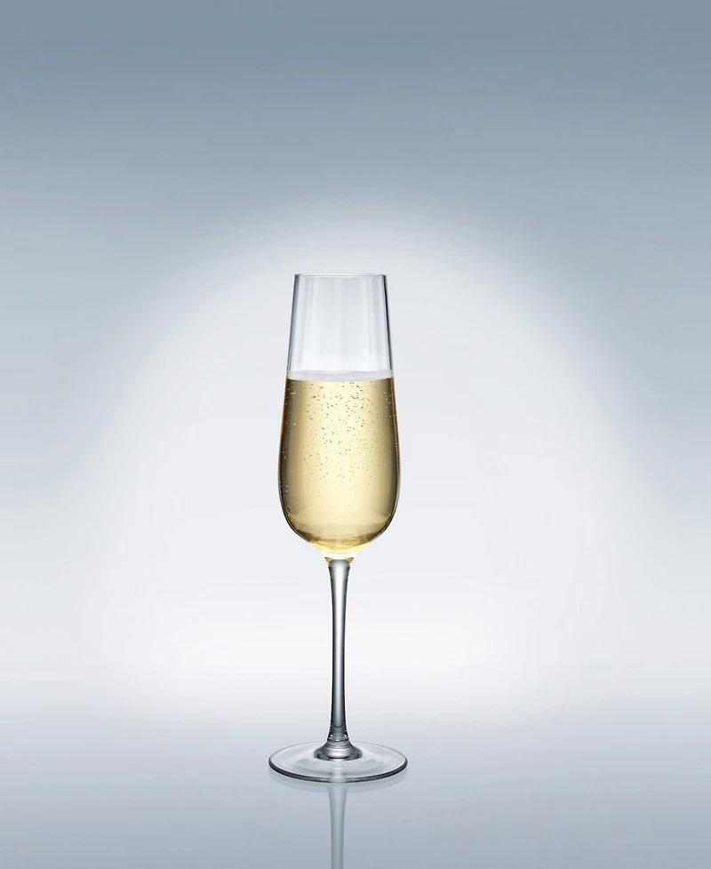 Villeroy & Boch Rose Garden Flute Glass, Set of 4