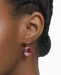 Swarovski Octagon Crystal Drop Earrings