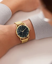 Ted Baker Women's Harriett Gold-Tone Stainless Steel Mesh Watch 38mm