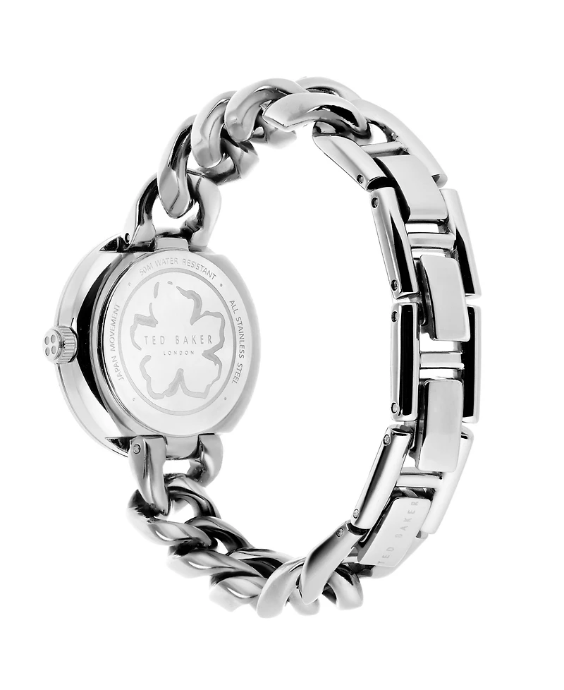 Ted Baker Women's Maiisie Silver-Tone Stainless Steel Bracelet Watch 28mm