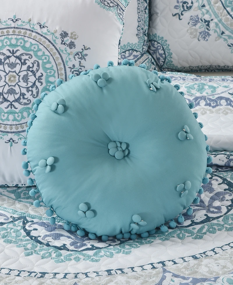 Royal Court Afton Decorative Pillow, 12" Round