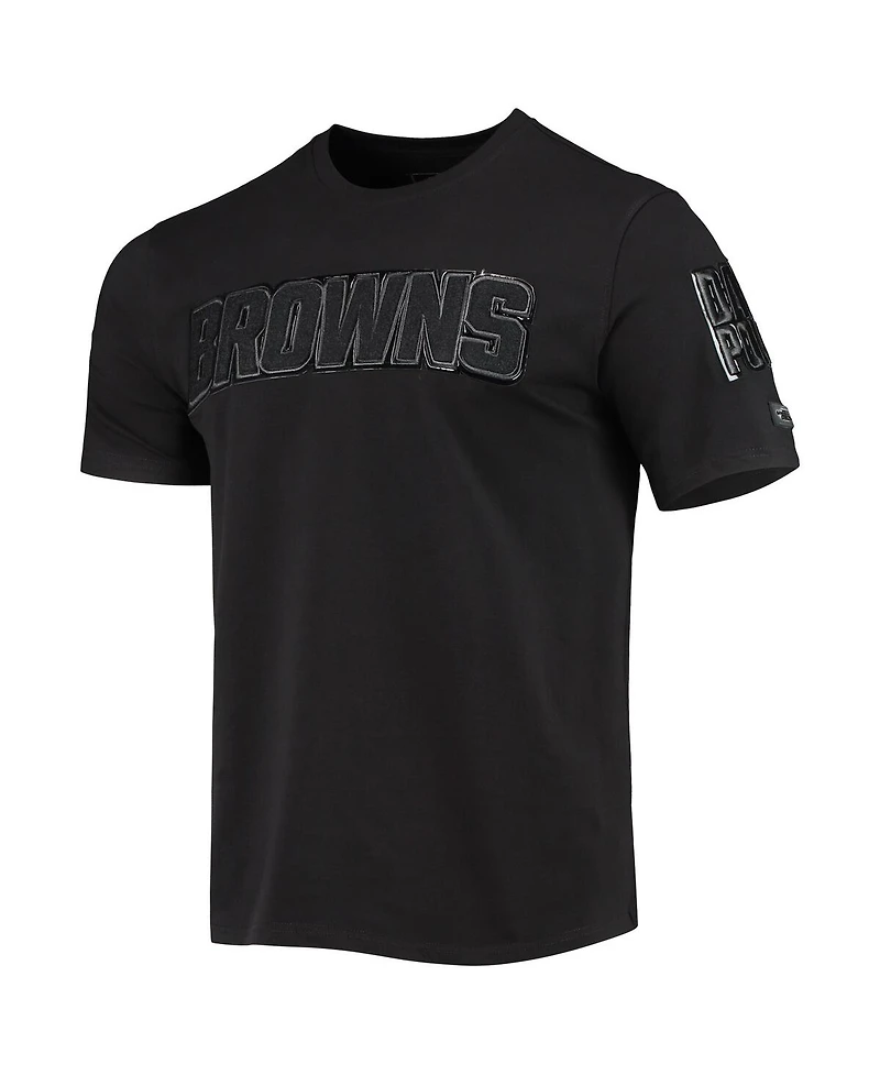 Men's Pro Standard Black Cleveland Browns Logo Team Shirt