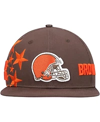Men's Pro Standard Cleveland Browns Brown Stars Snapback Hat