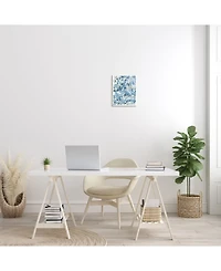Stupell Industries Coastal Tile Abstract Soft Blue Beige Shapes Wall Plaque Art