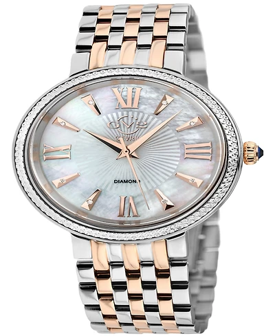 Gevril Women's Genoa Swiss Quartz Two-Tone Stainless Steel Bracelet Watch 36mm
