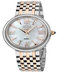 Gevril Women's Genoa Swiss Quartz Two-Tone Stainless Steel Bracelet Watch 36mm