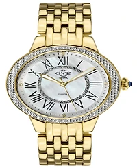 Gevril Women's Astor Ii Swiss Quartz Gold-Tone Stainless Steel Bracelet Watch 38mm