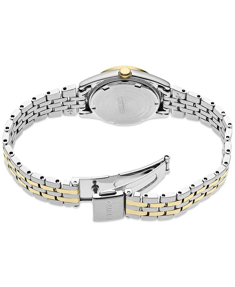 Seiko Women's Analog Essentials Two-Tone Stainless Steel Bracelet Watch 25mm