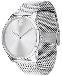 Movado Men's Swiss Bold Thin Stainless Steel Mesh Bracelet Watch 42mm