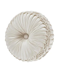 J Queen New York La Boheme Tufted Decorative Pillow, 15" Round