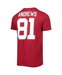 Men's Jordan Mark Andrews Crimson Oklahoma Sooners Alumni Name and Number Team T-shirt