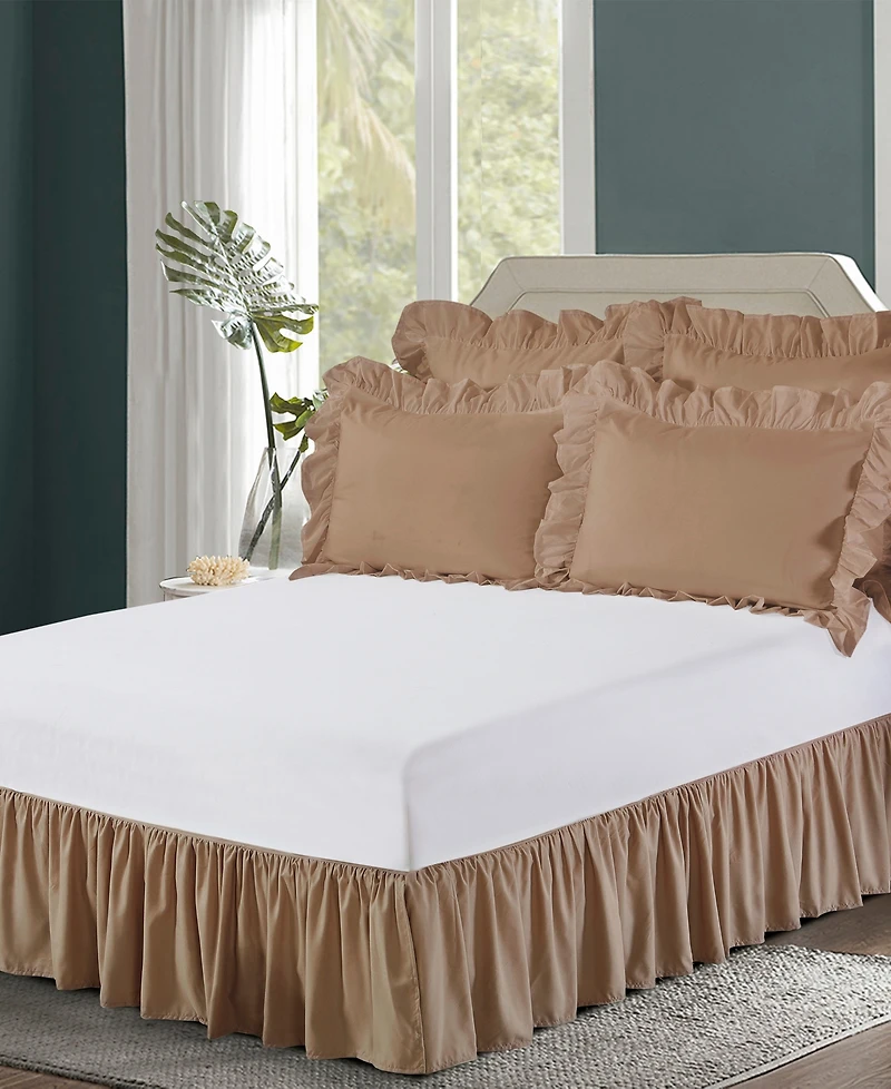 Bed Maker's Magic Skirt Ruffled Bedskirt