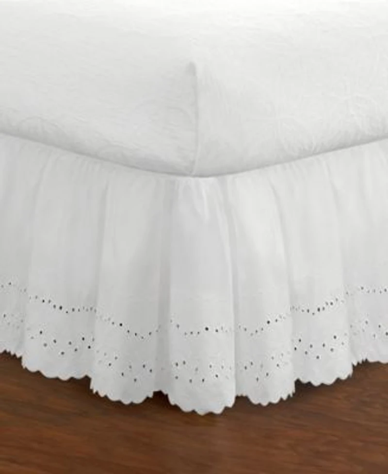 Fresh Ideas Ruffled Eyelet 14 Drop Bedskirts