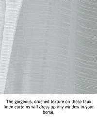 Nautica Cordelia Crushed Sheer Grommet Window Curtain Wide Panel Pair, 52" x 63"